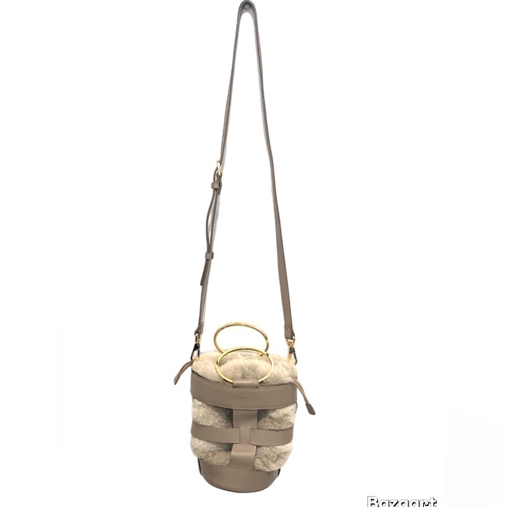 Viola d’oro beige fur bag - Picture 2 of 7